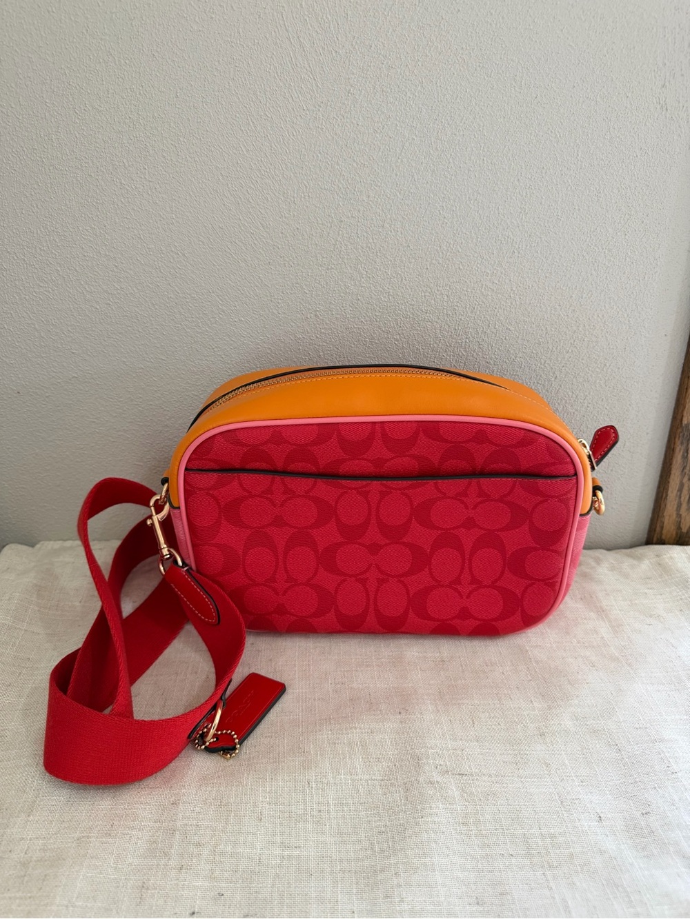 Coach Jamie Camera Bag in Blocked Signature Canvas NWOT - Picture 7 of 7